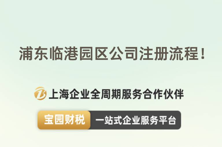 浦東臨港園區(qū)公司注冊流程！