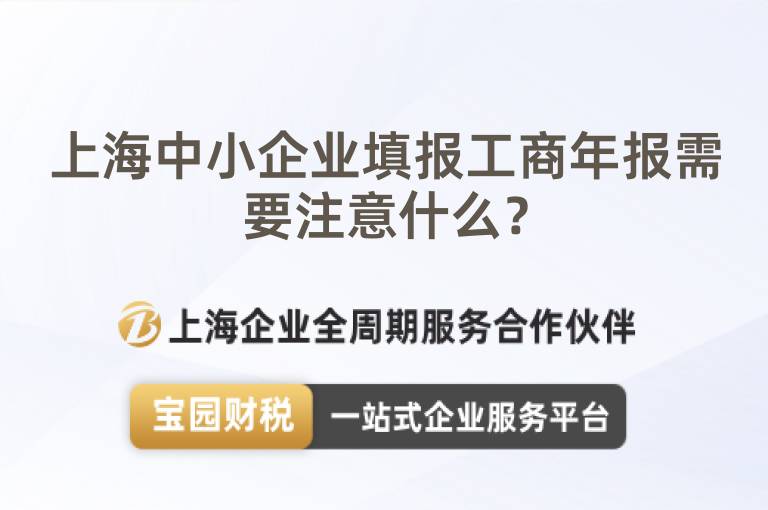 上海中小企業填報工商年報需要注意什么？