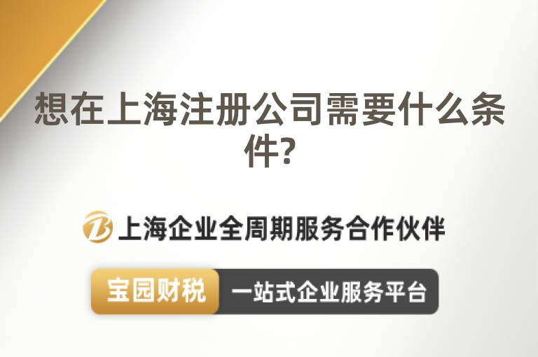 想在上海注冊公司需要什么條件?