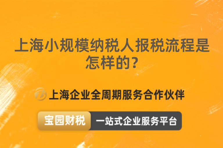 上海小規模納稅人報稅流程是怎樣的？