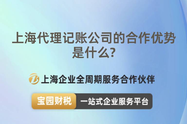 上海代理記賬公司的合作優(yōu)勢(shì)是什么?