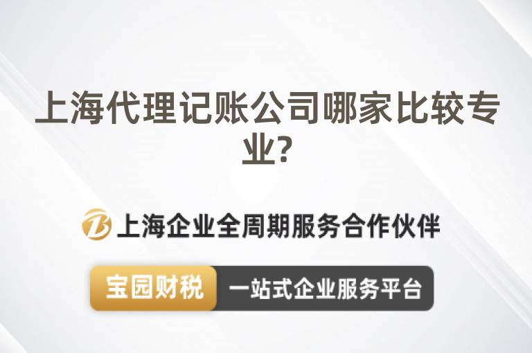 上海代理記賬公司哪家比較專業(yè)?
