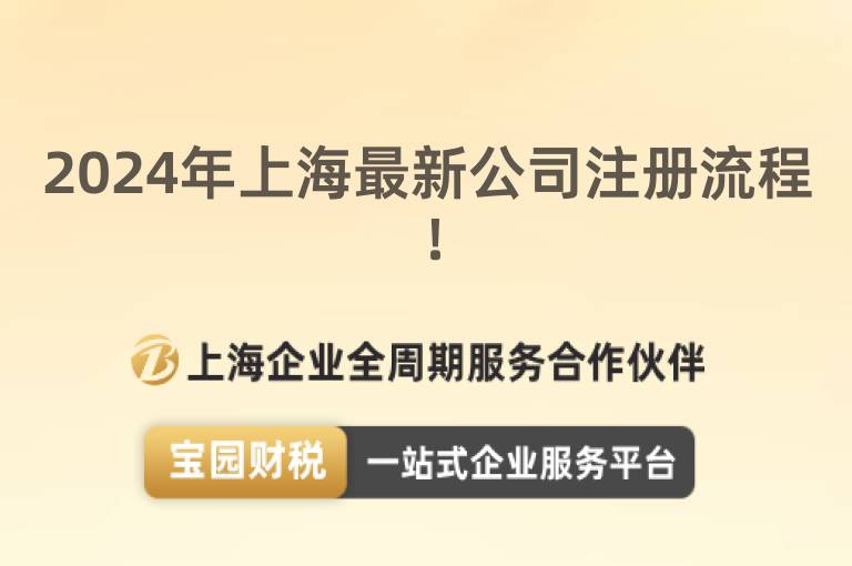2024年上海最新公司注冊流程！