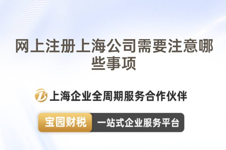 網(wǎng)上注冊(cè)上海公司需要注意哪些事項(xiàng)