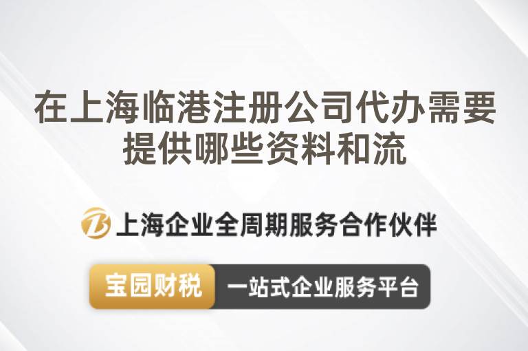 在上海臨港注冊公司代辦需要提供哪些資料和流