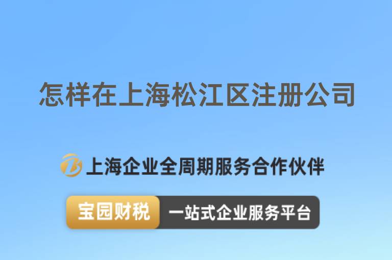 怎樣在上海松江區(qū)注冊(cè)公司