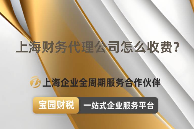 上海財務代理公司怎么收費？