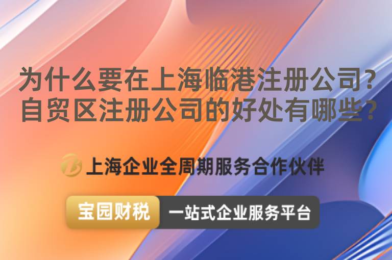 為什么要在上海臨港注冊公司？自貿(mào)區(qū)注冊公司的好處有哪些？