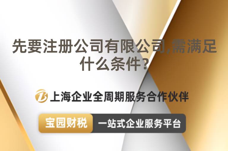 先要注冊(cè)公司有限公司,需滿足什么條件？