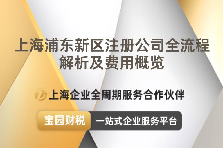 上海浦東新區注冊公司全流程解析及費用概覽