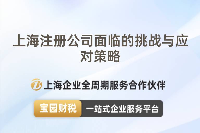上海注冊(cè)公司面臨的挑戰(zhàn)與應(yīng)對(duì)策略