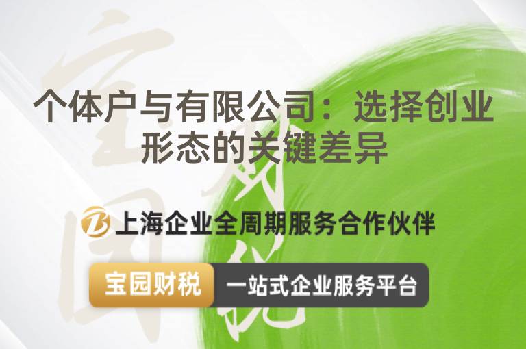 個體戶與有限公司：選擇創業形態的關鍵差異