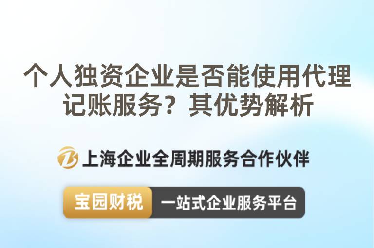 個人獨資企業是否能使用代理記賬服務？其優勢解析
