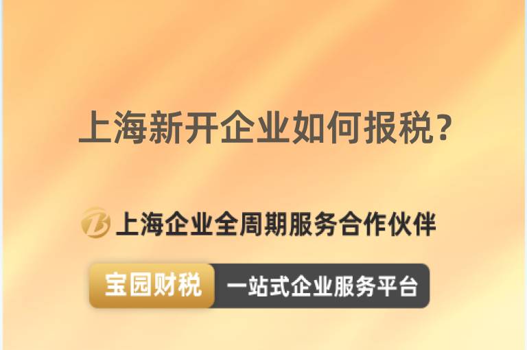 上海新開企業如何報稅？